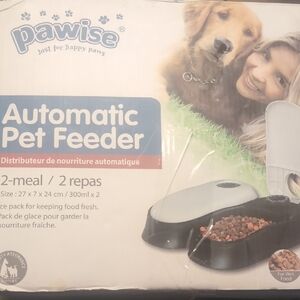 Pawsie Automatic Pet Feeder 2 Meal 27x7x24 300ml X2